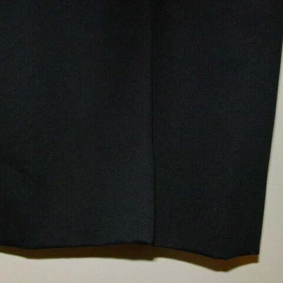 NWT OSCAR DE LA RENTA Blue Cotton Straight Leg Pants 8 - Picture 3 of 4